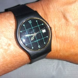 6pc wholesale New Unisex Quartz Plastic and Silicone Strap Watch